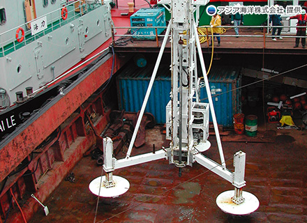 水中バイブロコアサンプラー